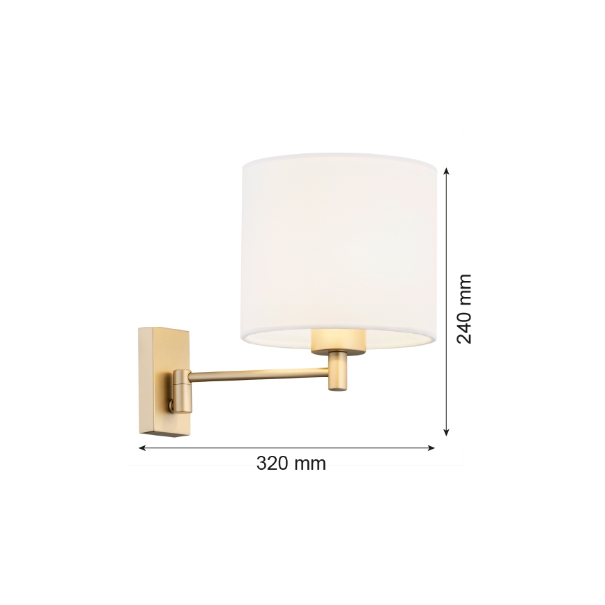 Argon 8370 - Nástěnná lampa DOLCE 1xE27/15W/230V