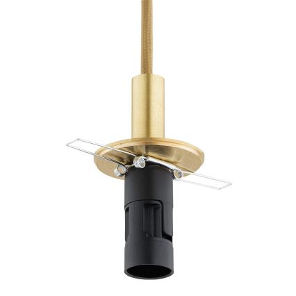 Argon 8450 - Lustr na lanku ALMIROS 1xE14/7W/230V pr. 12 cm alabastr zlatá