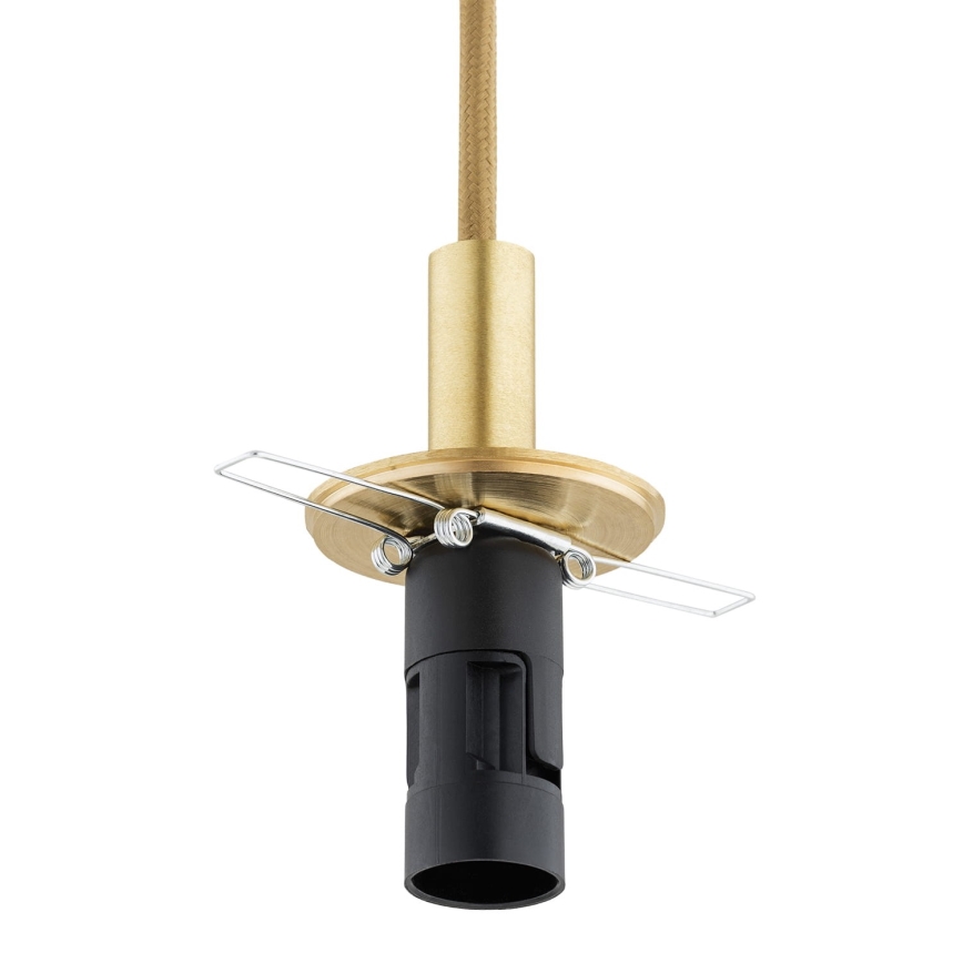 Argon 8450 - Lustr na lanku ALMIROS 1xE14/7W/230V pr. 12 cm alabastr zlatá