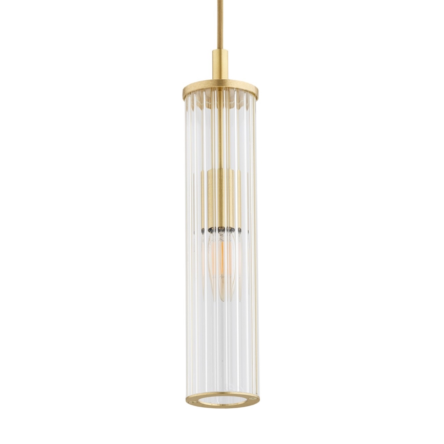 Argon 8489 - Lustr na lanku HAMPTON 1xE14/7W/230V zlatá