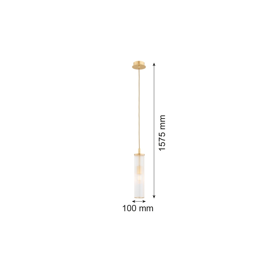 Argon 8489 - Lustr na lanku HAMPTON 1xE14/7W/230V zlatá
