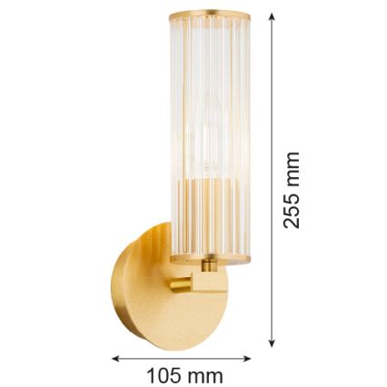 Argon 8497 - Nástěnné svítidlo HAMPTON 1xE14/7W/230V zlatá