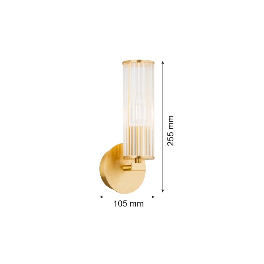 Argon 8497 - Nástěnné svítidlo HAMPTON 1xE14/7W/230V zlatá