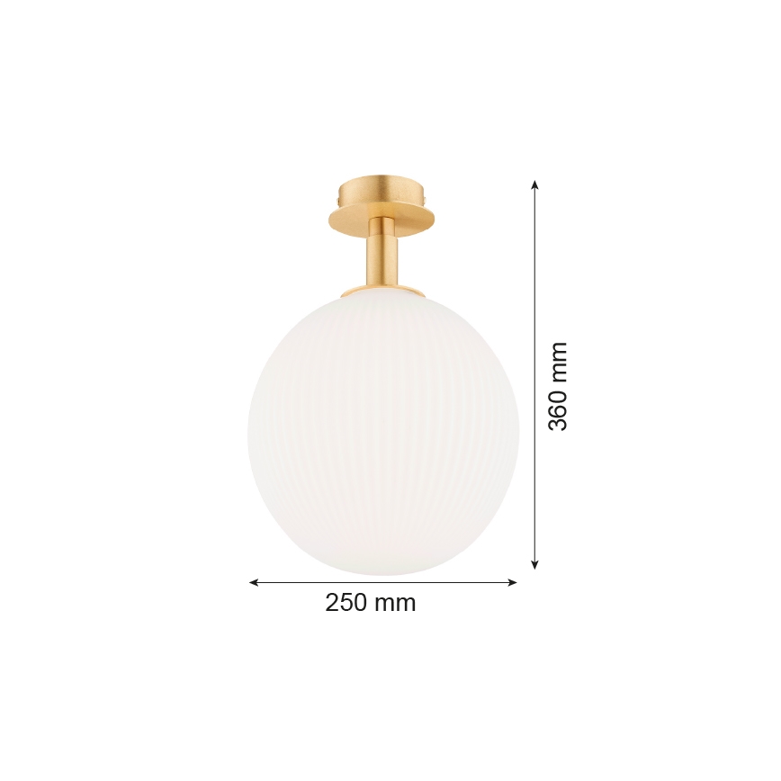 Argon 8505 - Stropní svítidlo PALOMA 1xE27/15W/230V zlatá/bílá