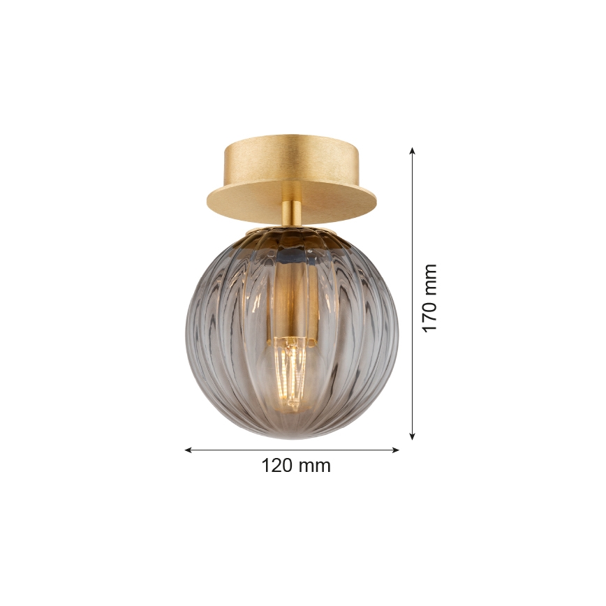 Argon 8510 - Nástěnné svítidlo PALOMA 1xE14/7W/230V zlatá/černá