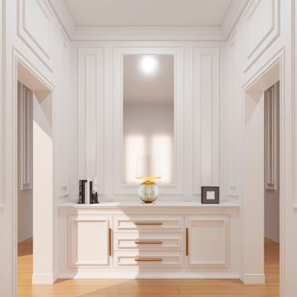 Argon 8530 - Stolní lampa HAMILTON 1xE27/15W/230V 54 cm krémová/šedá