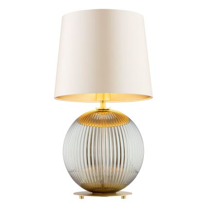 Argon 8530 - Stolní lampa HAMILTON 1xE27/15W/230V 54 cm krémová/šedá