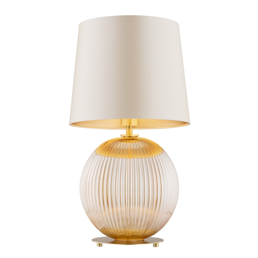 Argon 8535 - Stolní lampa HAMILTON 1xE27/15W/230V 54 cm krémová/béžová