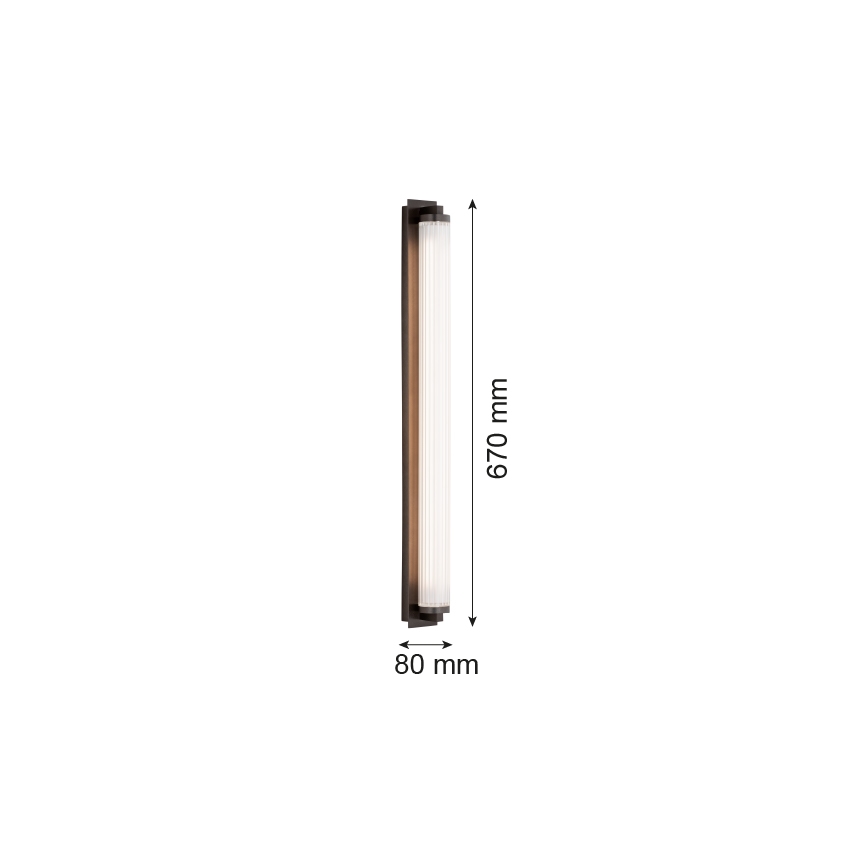 Argon 8623 - LED Nástěnné svítidlo HAMPTON LED/34W/230V 3000K černá