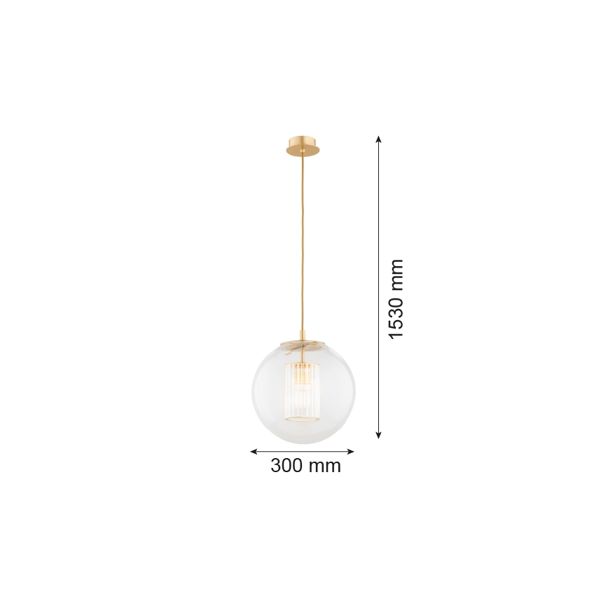 Argon 8626 - Lustr na lanku HAMPTON 1xE27/15W/230V