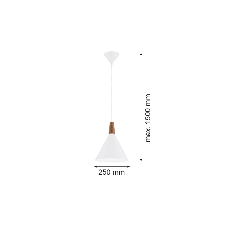 Argon 8630 - Lustr na lanku KEGEL 1xE27/15W/230V bílá