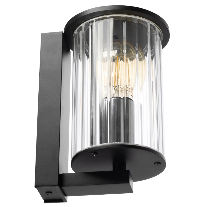 Argon 8748 - Venkovní nástěnné svítidlo NORFOLK 1xE27/15W/230V IP44 černá