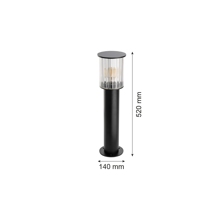 Argon 8749 - Venkovní lampa NORFOLK 1xE27/15W/230V IP44 52cm černá