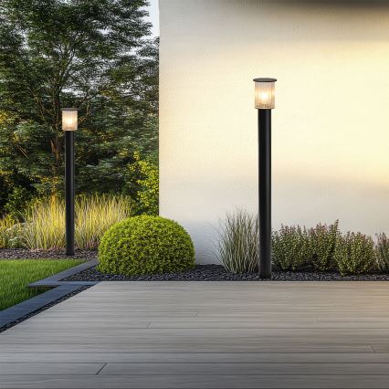 Argon 8750 - Venkovní lampa NORFOLK 1xE27/15W/230V IP44 124cm černá
