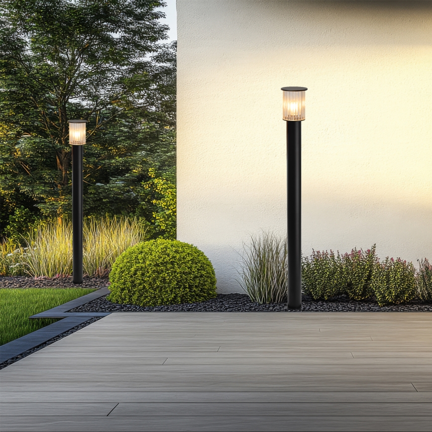 Argon 8750 - Venkovní lampa NORFOLK 1xE27/15W/230V IP44 124cm černá