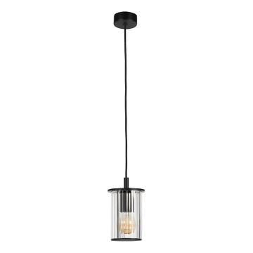 Argon 8751 - Venkovní lustr na lanku NORFOLK 1xE27/15W/230V IP44 černá