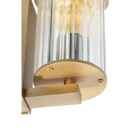Argon 8752 - Venkovní nástěnné svítidlo NORFOLK 1xE27/15W/230V IP44 zlatá