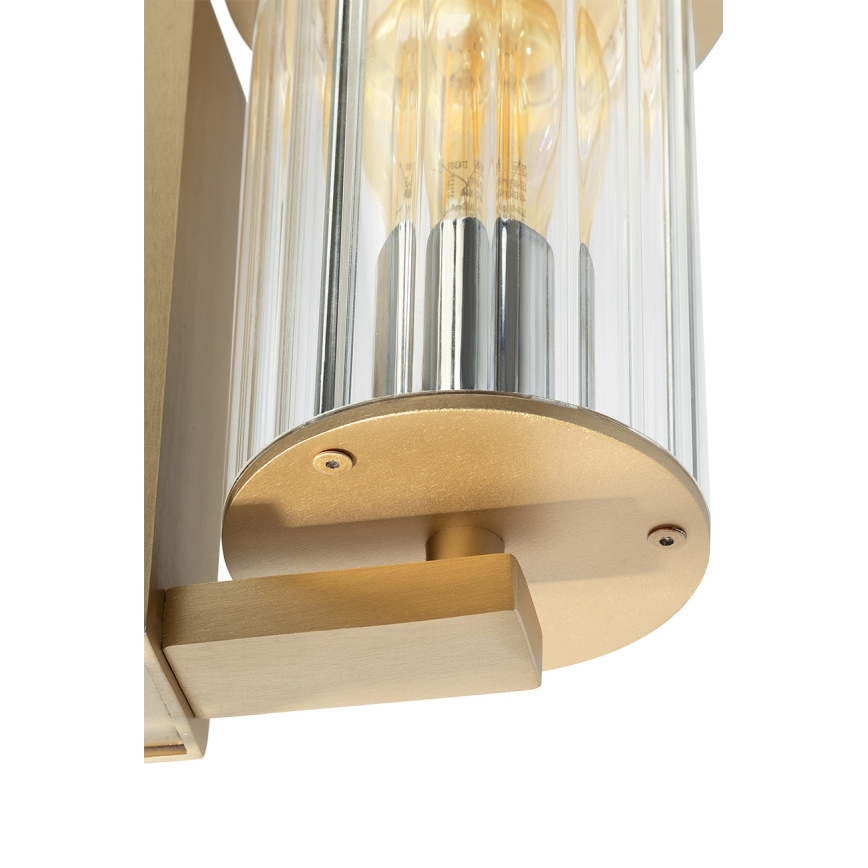 Argon 8752 - Venkovní nástěnné svítidlo NORFOLK 1xE27/15W/230V IP44 zlatá