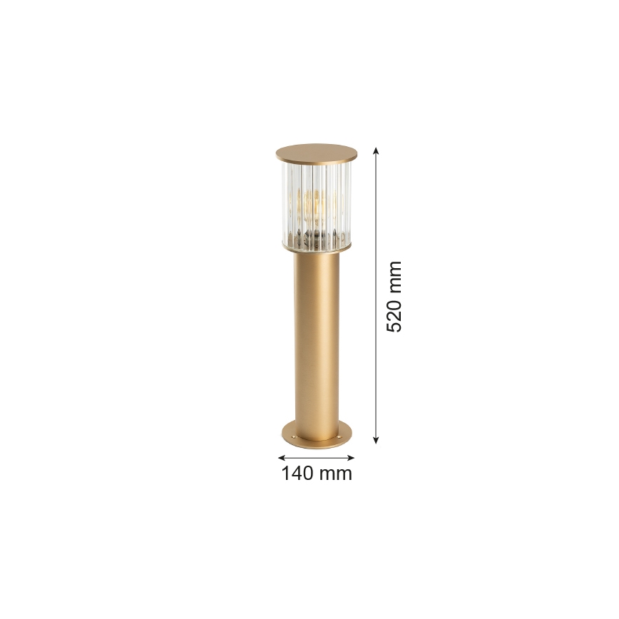 Argon 8753 - Venkovní lampa NORFOLK 1xE27/15W/230V IP44 52cm zlatá