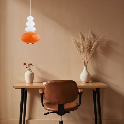 Argon 8822 - Lustr na lanku DIEGO 1xGU10/5W/230V bílá/oranžová