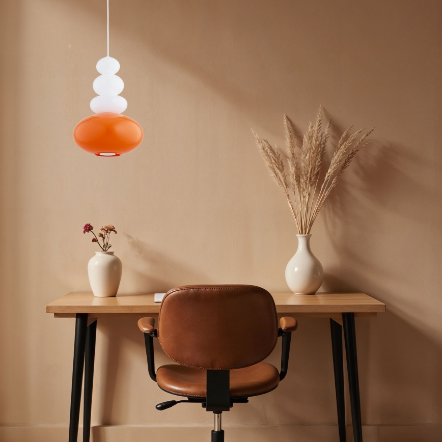 Argon 8822 - Lustr na lanku DIEGO 1xGU10/5W/230V bílá/oranžová