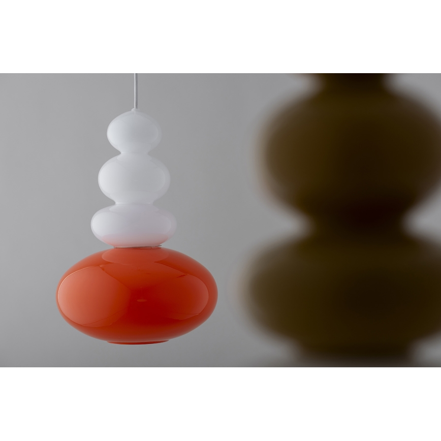 Argon 8822 - Lustr na lanku DIEGO 1xGU10/5W/230V bílá/oranžová