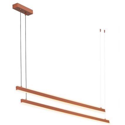 Argon 8837 - LED Lustr na lanku MIAMI LED/74W/230V 3000K hnědá
