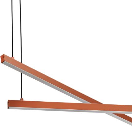 Argon 8837 - LED Lustr na lanku MIAMI LED/74W/230V 3000K hnědá