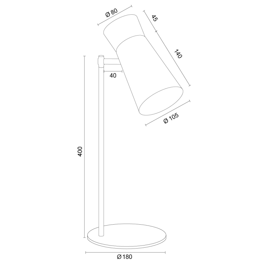 Argon 8876 - Stolní lampa LORD 1xE14/7W/230V bílá