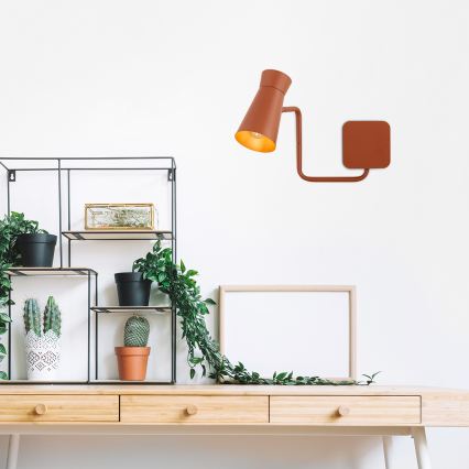 Argon 8882 - Nástěnná lampa LORD 1xE14/7W/230V terakotová