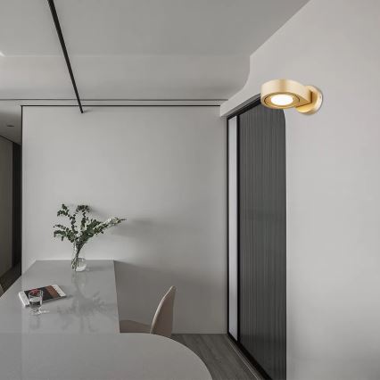 Argon 8899 - Nástěnné svítidlo LOTUS 1xGX53/12W/230V zlatá