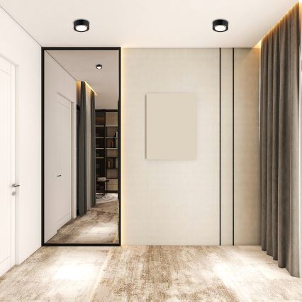 Argon 8905 - Stropní svítidlo ELORA 1xGX53/7W/230V pr. 11 cm černá