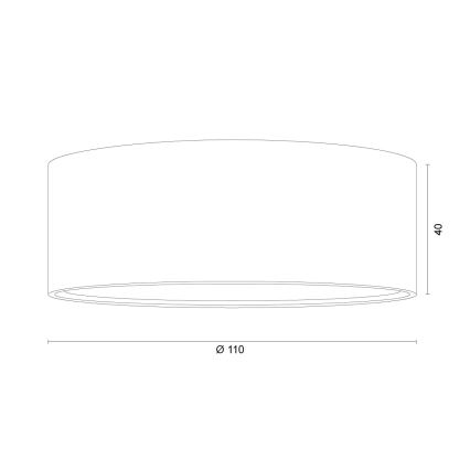 Argon 8916 - Stropní svítidlo ELORA 1xGX53/7W/230V pr. 11 cm terakotová