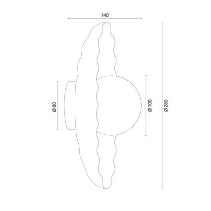 Argon 8933 - Nástěnné svítidlo BOLL 1xG9/6W/230V modrá