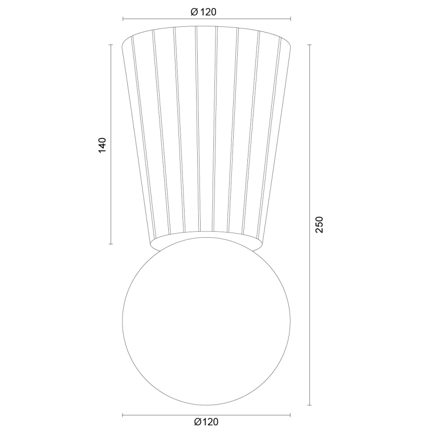 Argon 8974 - Koupeln stropní svítidlo VOLANTE 1xG9/6W/230V IP44 pr. 12 cm hnědá
