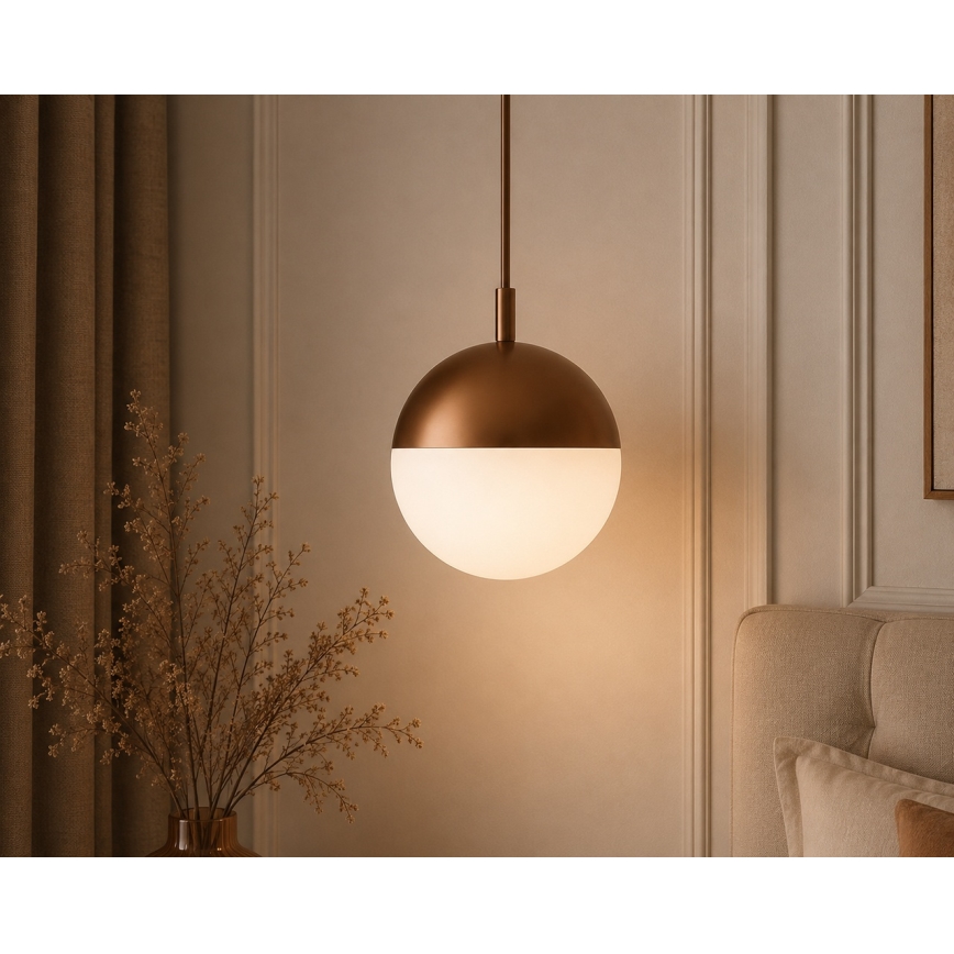 Argon 8998 - Venkovní lustr na lanku LIV 1xE27/15W/230V IP44 hnědá