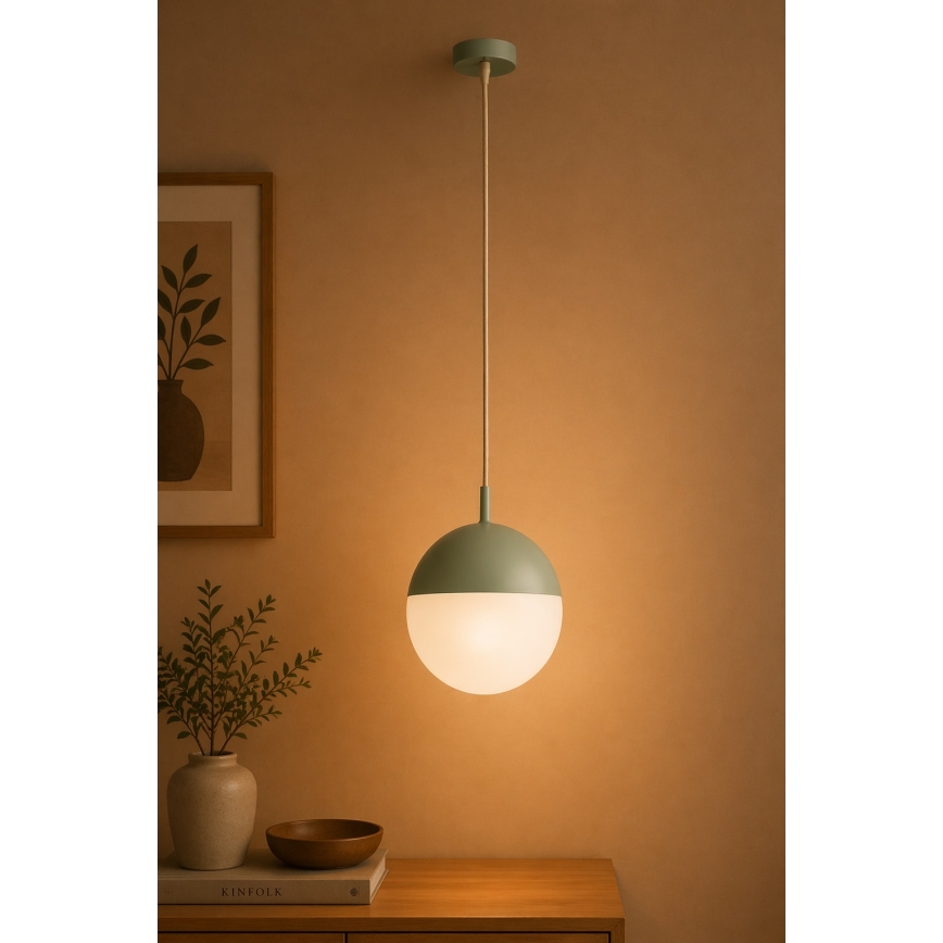 Argon 8999 - Venkovní lustr na lanku LIV 1xE27/15W/230V IP44 zelená