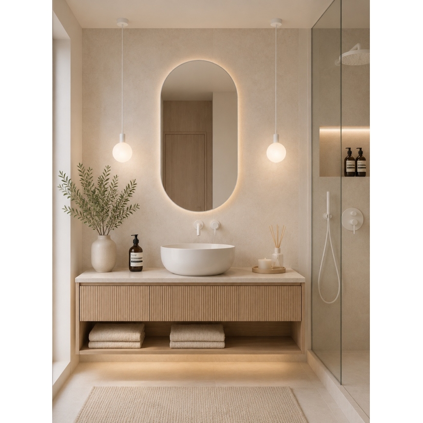 Argon 9004 - Venkovní lustr na lanku ORE 1xG9/6W/230V IP44 bílá