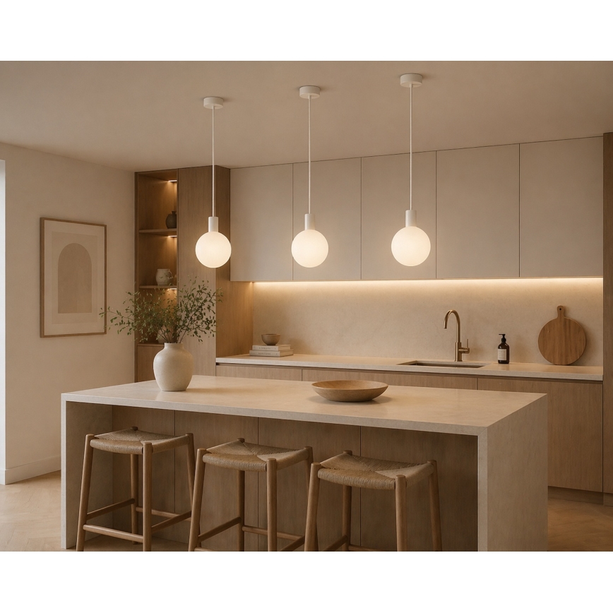 Argon 9004 - Venkovní lustr na lanku ORE 1xG9/6W/230V IP44 bílá