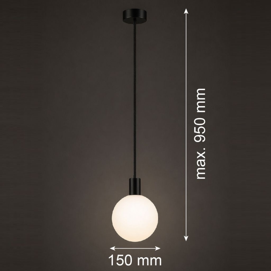 Argon 9005 - Venkovní lustr na lanku ORE 1xG9/6W/230V IP44 černá