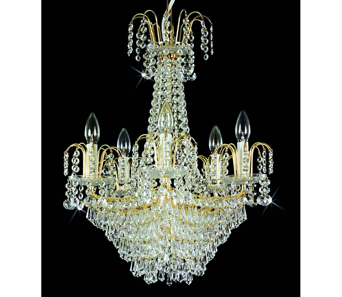 Artcrystal Artcrystal PBB051600006 - Křišťálový lustr 5xE14/40W+1xE27/60W/230V AC0066