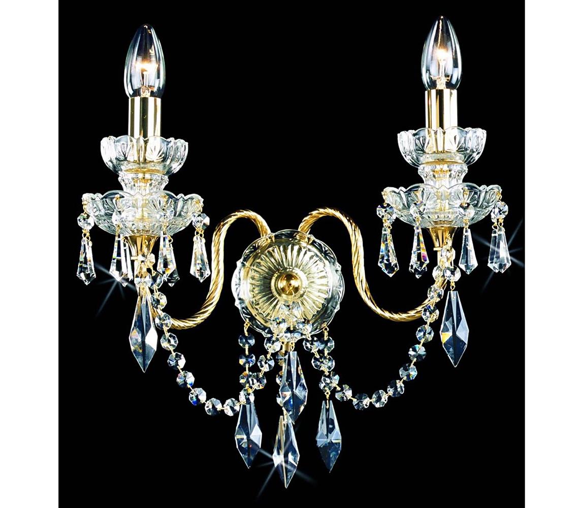 Artcrystal Artcrystal PWB095200002 - Křišťálové nástěnné svítidlo 2xE14/40W/230V AC0154