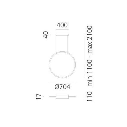 Artemide 1992330APP - LED RGBW Stmívatelný lustr na lanku DISCOVERY LED/42W/230V 2700-6500K černá