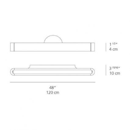 Artemide AR 1917020A - LED Nástěnné svítidlo TALO 120 1xLED/51W/230V