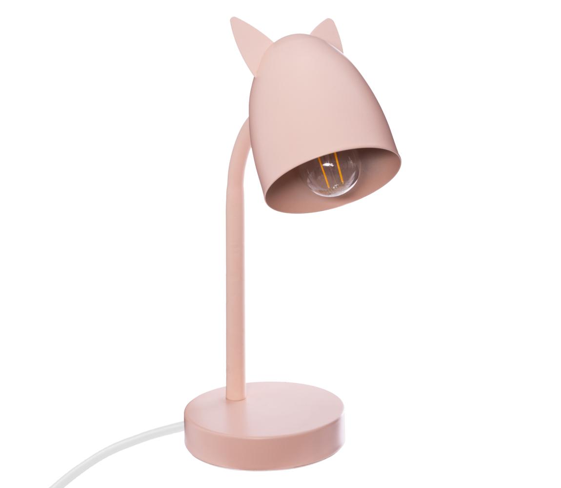 Atmosphera - Dětská stolní lampa OREILLES 1xE14/40W/230V růžová 158756A
