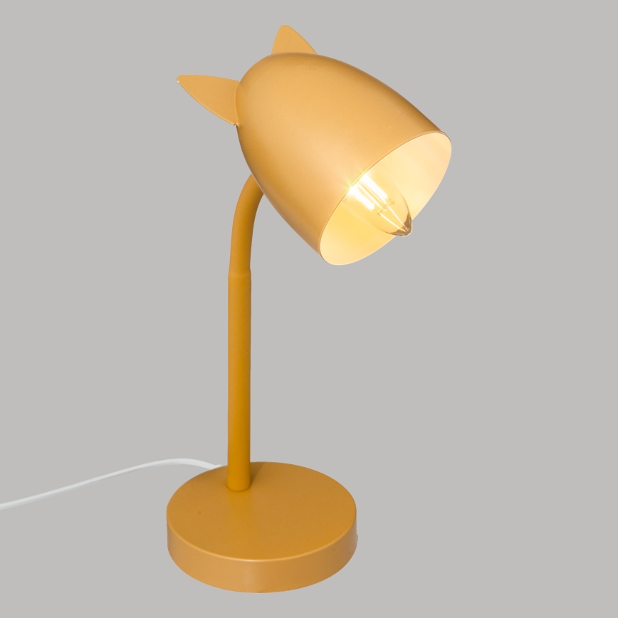 Atmosphera - Dětská stolní lampa OREILLES 1xE14/40W/230V žlutá