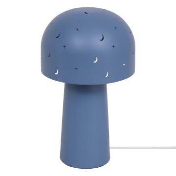 Atmosphera - Dětská stolní lampa STARRY MUSHROOM 1xE14/25W/230V modrá