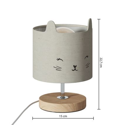 Atmosphera - Dětská stolní lampa TOXEY 1xE14/25W/230V kočka