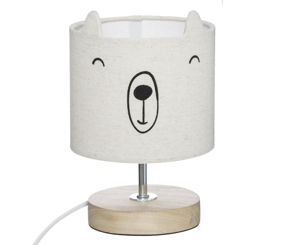 Atmosphera - Dětská stolní lampa TOXEY 1xE14/25W/230V medvídek 174004B Béžová,Hnědá