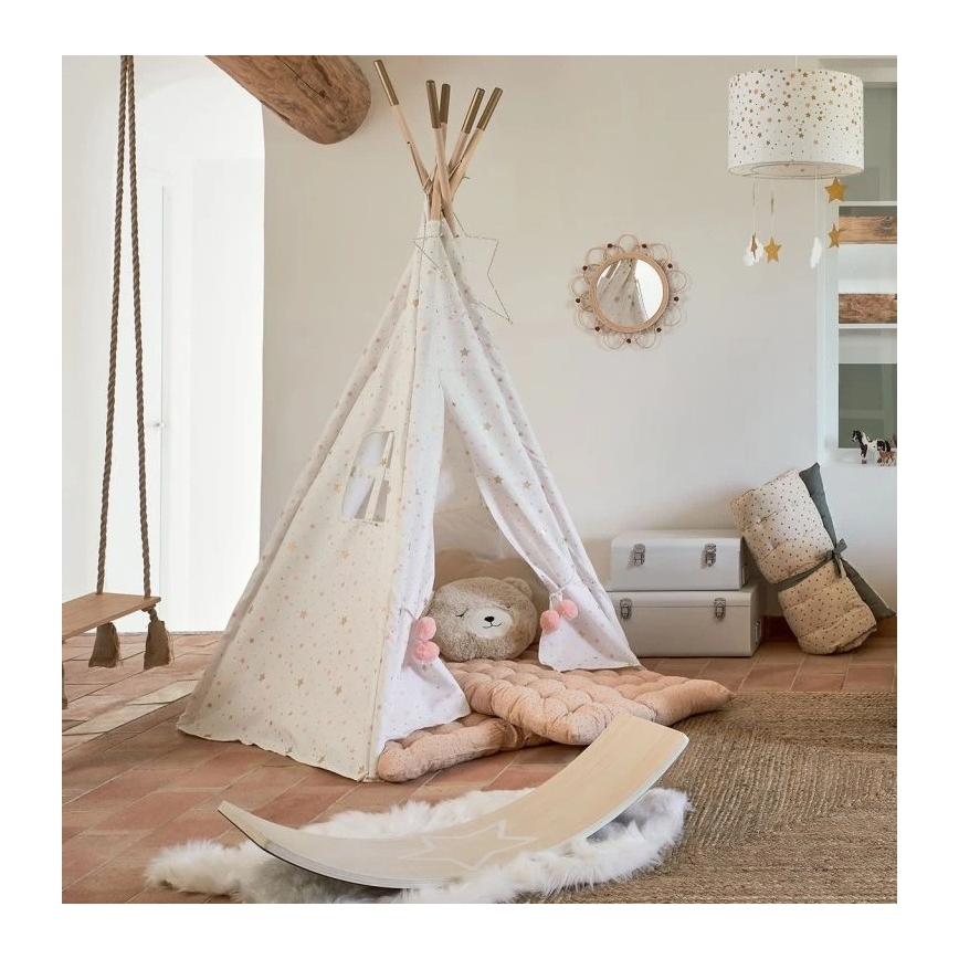 Atmosphera - Dětské nástěnné zrcadlo CAMPAIN pr. 38 cm ratan